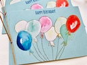 Elena Klein Illustration - Postkarte - Luftballons Happy Birthday