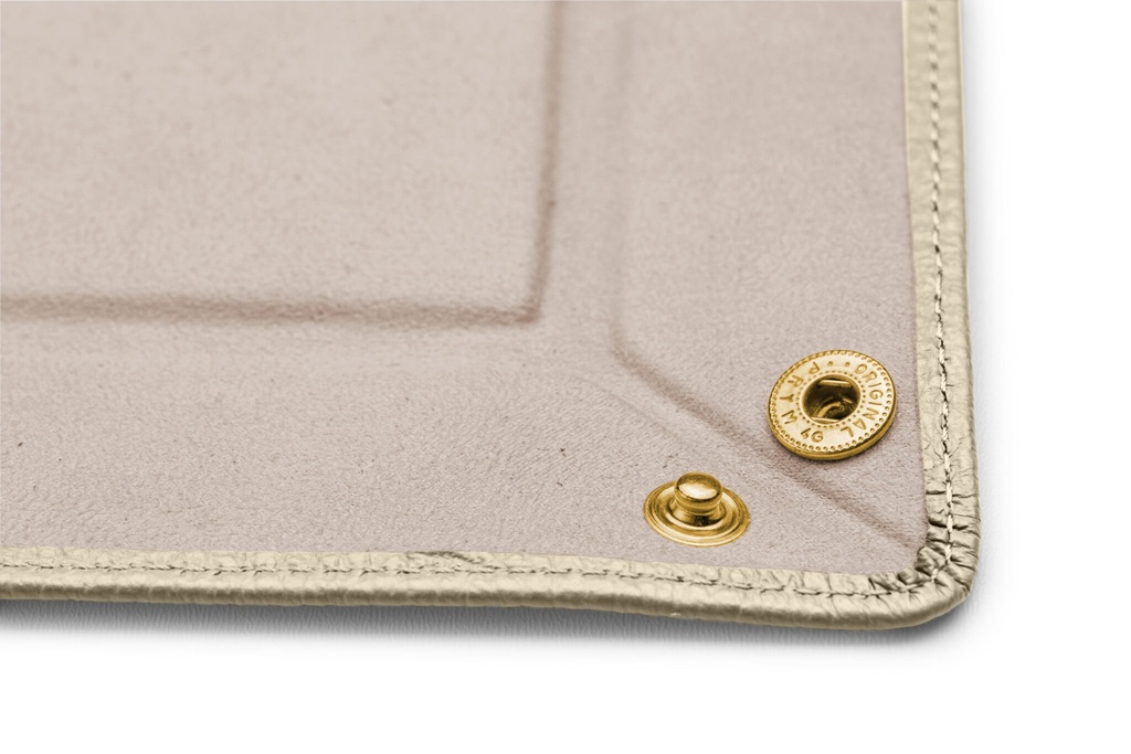 Taschen-Entleerer klein | sand | beige | gold | genarbt