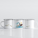 Luckycatstudio - Tasse Emaille - Dampfschiff Gustav Potsdam