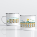 Luckycatstudio - Tasse Emaille - Schloss Sanssouci Potsdam