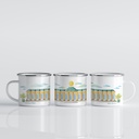 Luckycatstudio - Tasse Emaille - Schloss Sanssouci Potsdam