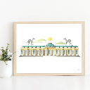 Luckycatstudio - Kunstdruck A3 - Sanssouci, Potsdam