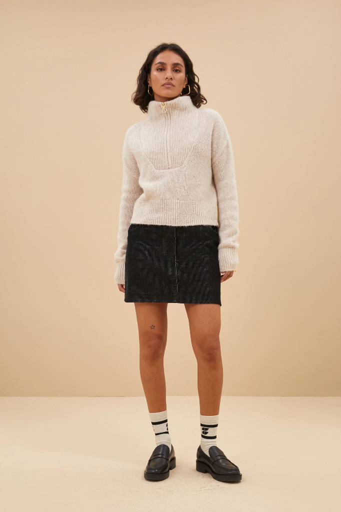 By Bar - Boxy Beau Pullover - 018 Chalk