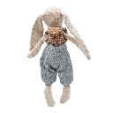 Mea Lini - Stoffpuppe Hase Hugo klein 20cm