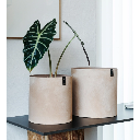 Ooh living - small Tokyo XL flower pots, Light Brown