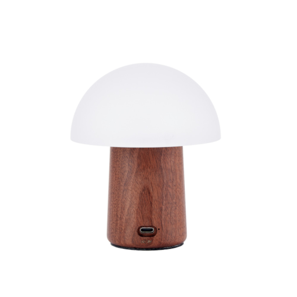 Gingko Design - Mini Alice Mushroom Lamp Walnut