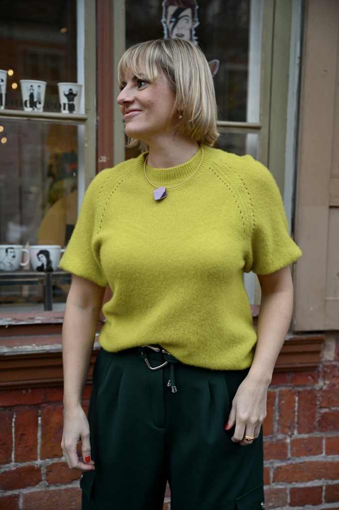 Stilbude - Cashmere Light Shirt Puff Sleeve green