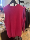 Cashmere & Friends - Easy Straight Round Neck Sweater Pink