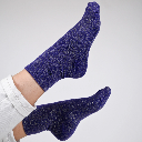 Billybelt - Baumwollsocken Purple glitter