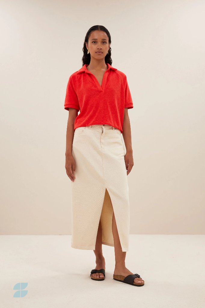 By Bar - Elba Twill Skirt - 027 Raw White