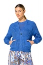 Caroline Biss - COMFORTABLE BOMBER CARDIGAN blue