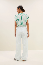 By Bar - Mason Small Stripe Top - 448 Green Small Stripe