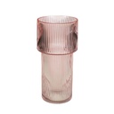 Werner Voss - Vase, rosa, Glas, 14,5x30,5 cm