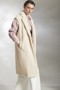 Scapa - Sleeveless Teddy Coat SOFIA White Ecru