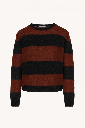 By Bar - gwen stripe pullover - 796 rustic brown