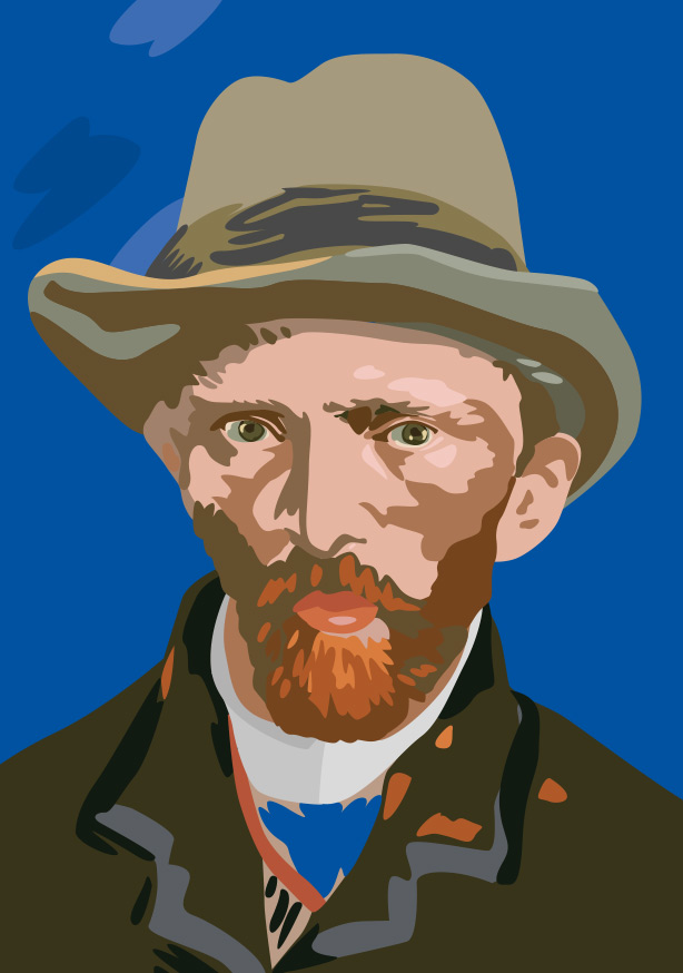 Nobis Design - Postkarte - Museum Art - Vincent van Gogh Portait 1887