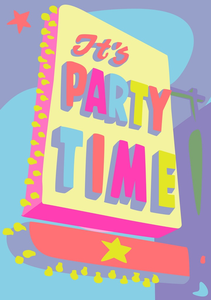 Nobis Design - Postkarte - Limoncella - It's Party Time