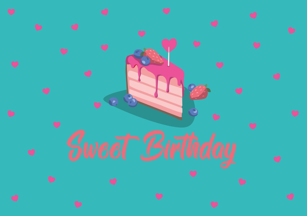 Nobis Design - Postkarte - Luminous - sweet birthday