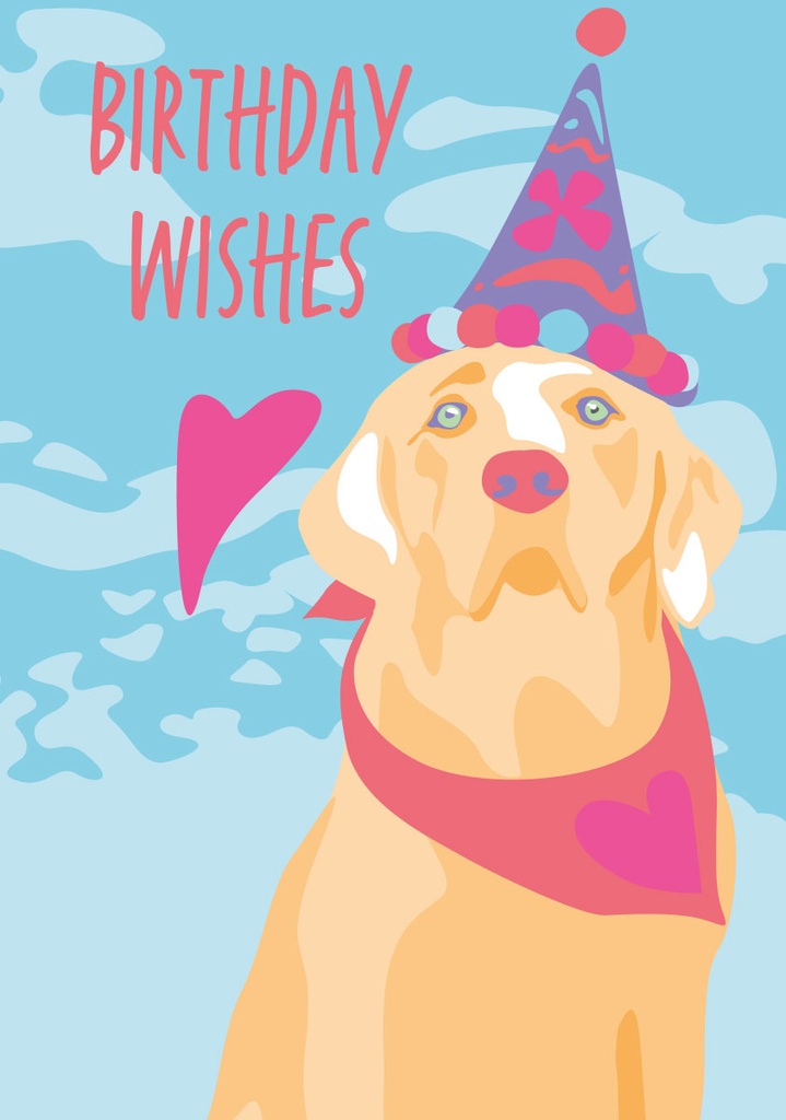 Nobis Design - Postkarte - Limoncella - Birthday Dog