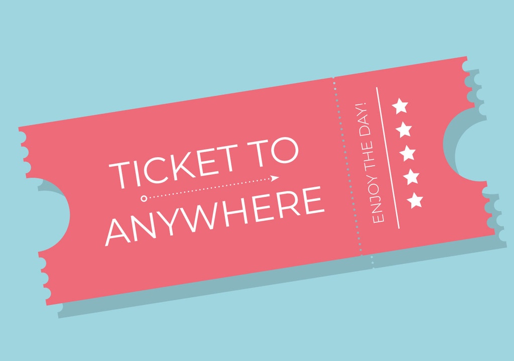 Nobis Design - Postkarte - Luminous - Ticket to anywhere