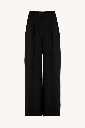 By Bar - benji satin stripe pant - 861 jet black