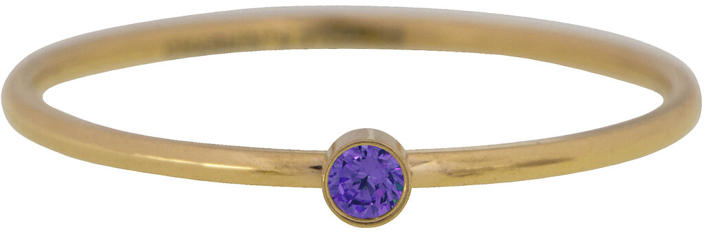 Charmins Ring - R1072 - Birthstone February lilac Amethyst Stone Shine Bright