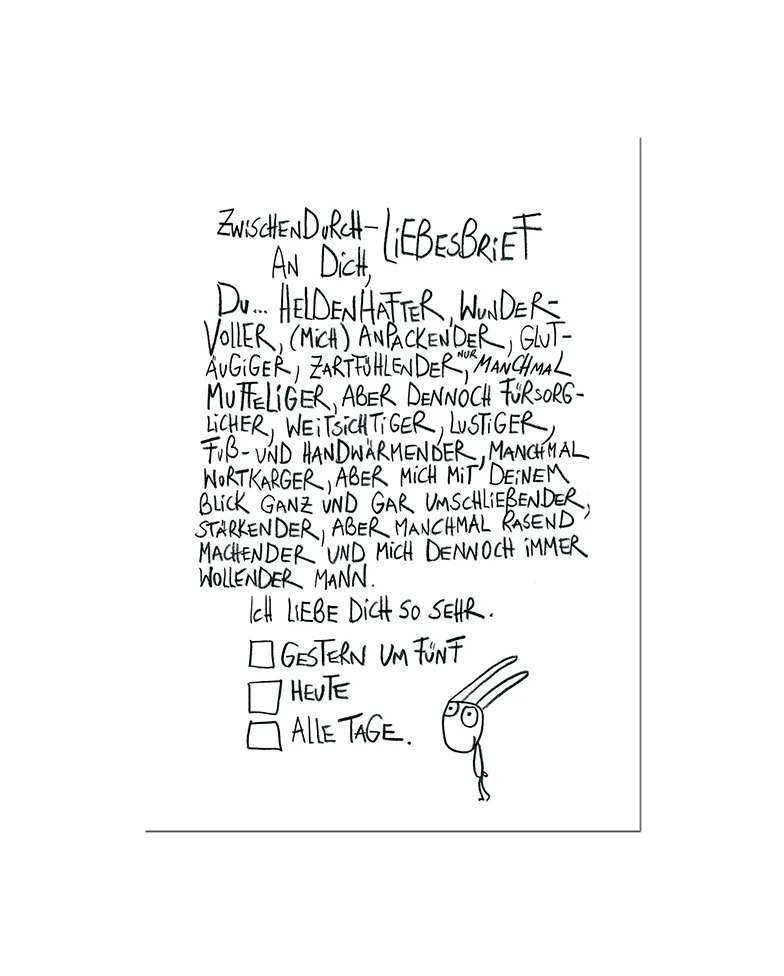 Edition Gute Geister - Postkarte - Von Frau zu Mann