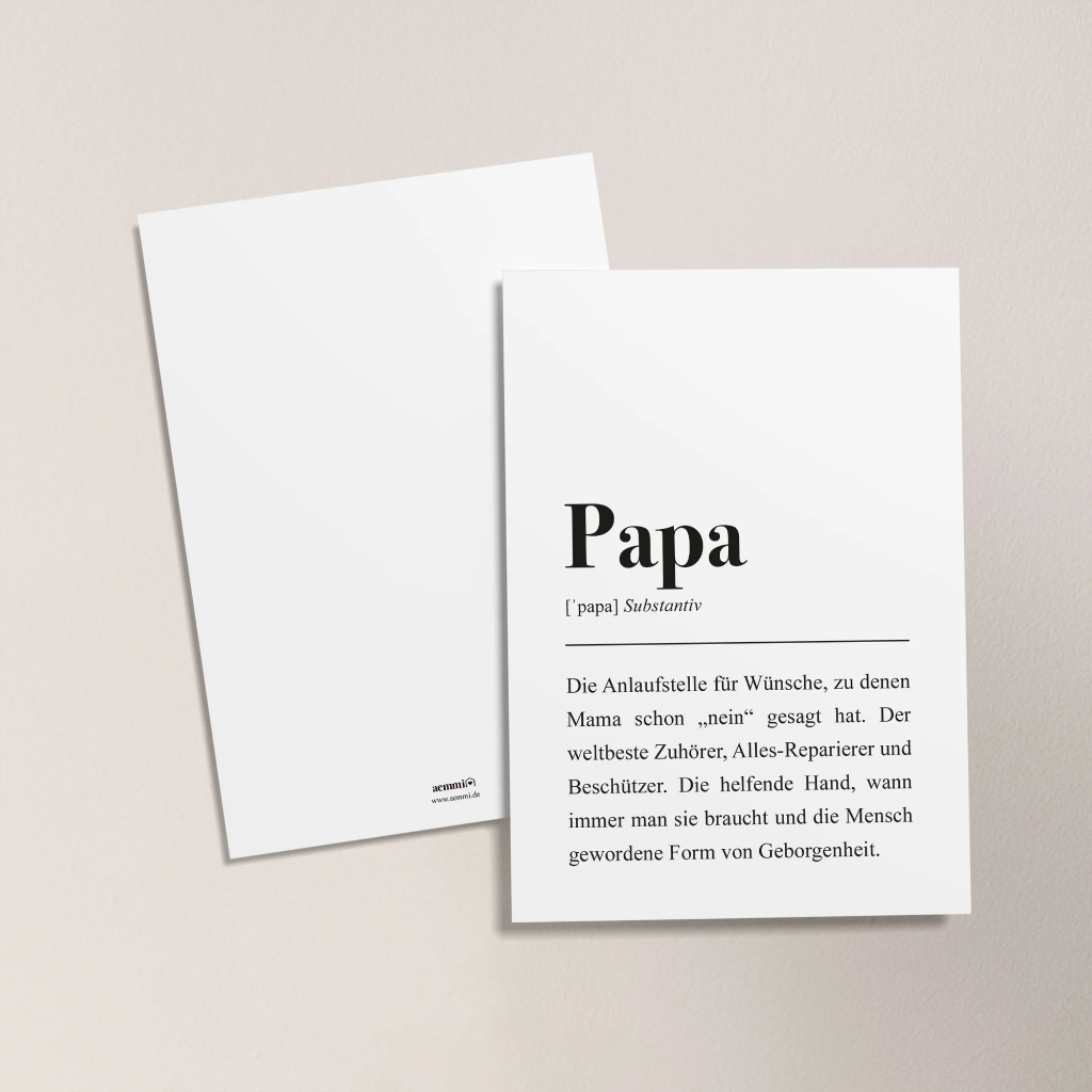 Aemmi - Postkarte - Papa