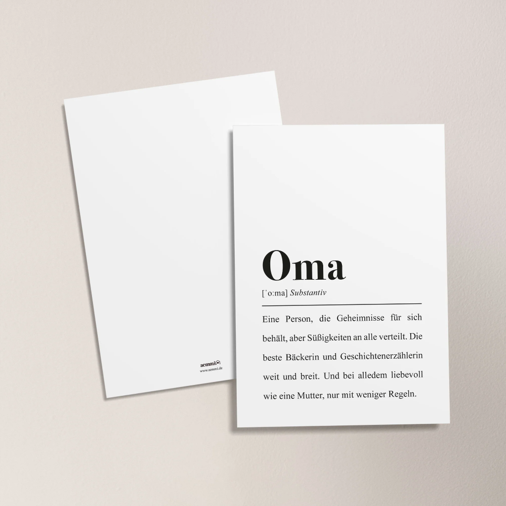 Aemmi - Postkarte - Oma