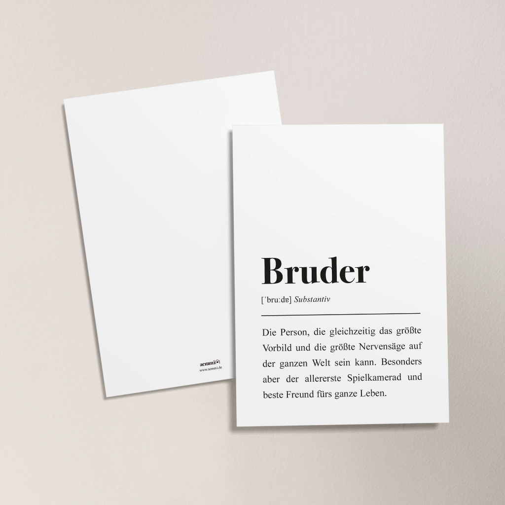 Aemmi - Postkarte - Bruder