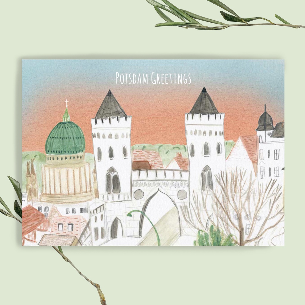 Elena Klein - Postkarte - Nauener Tor - Greetings from Potsdam