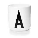 Design Letters - Personal Porcelain cup white A-Z