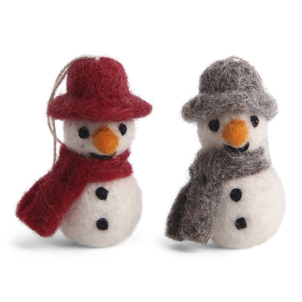 Gry & Sif - Snowman w/ Scarf Mini - Classic - Set of 3