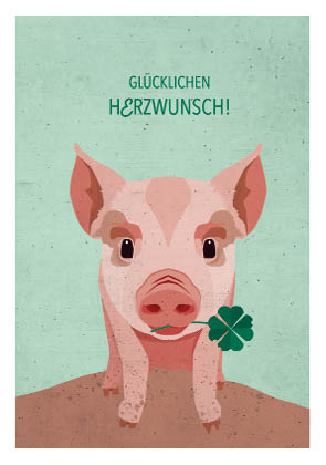 Nobis Design - Postkarte - Daria Ivanova - Schweinchen