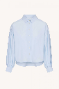 By Bar - sarah short chambray blouse - 650 light blue -NOS