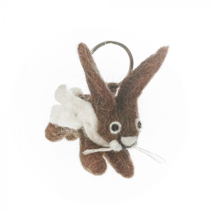 Felt so good - Handgefertigter Filz Herby Hare Keyring