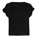 Caroline Biss - STRAIGHT-FITTING TOP WITH SLEEVE EFFECT black