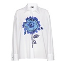 Caroline Biss - COTTON SHIRT WITH EMBROIDERY blouse Blue