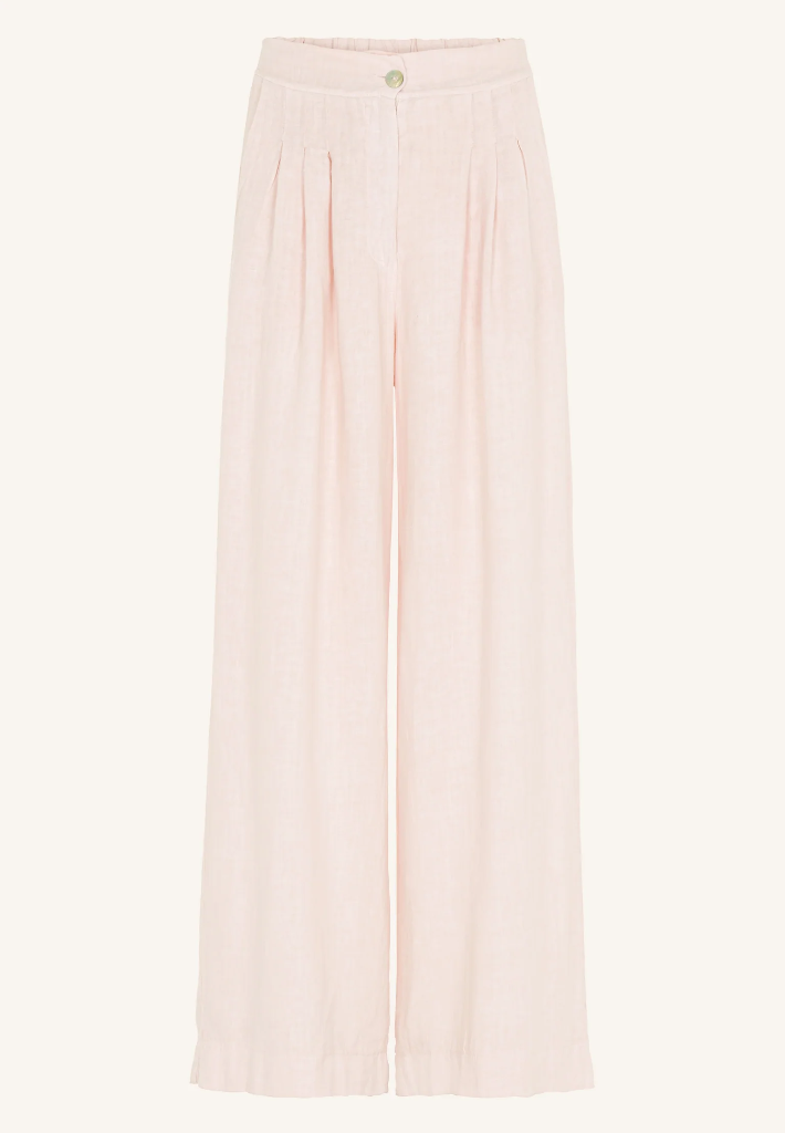 By bar - Eli Linen Pant - 036 cipria pink