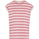 By bar - Thelma Big V Stripe Top - 244 raspberry