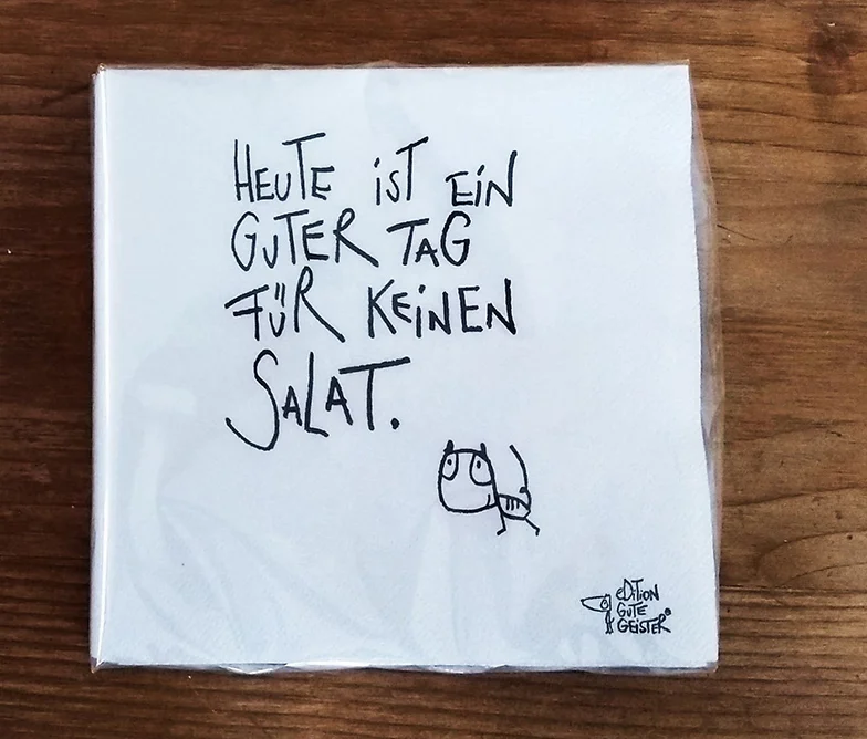 Edition Gute Geister - Servietten - Mal keinen Salat