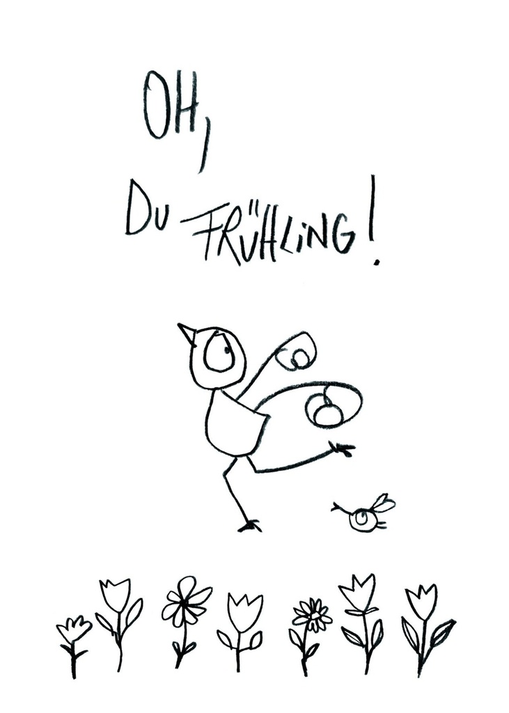 Edition Gute Geister - Postkarte - Oh, Du Frühling