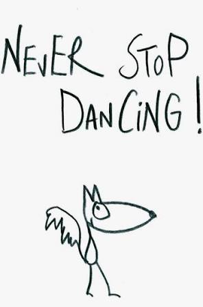 Edition Gute Geister - Postkarte - Never stop dancing