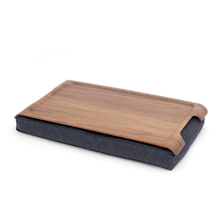 Bosign - Laptray Small - Anti-slip / Wood / Removable Cushion