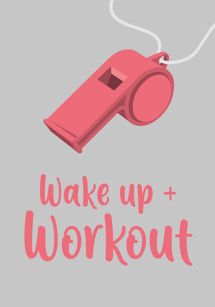 Nobis Design - Postkarte - Luminous - Wake up & work out