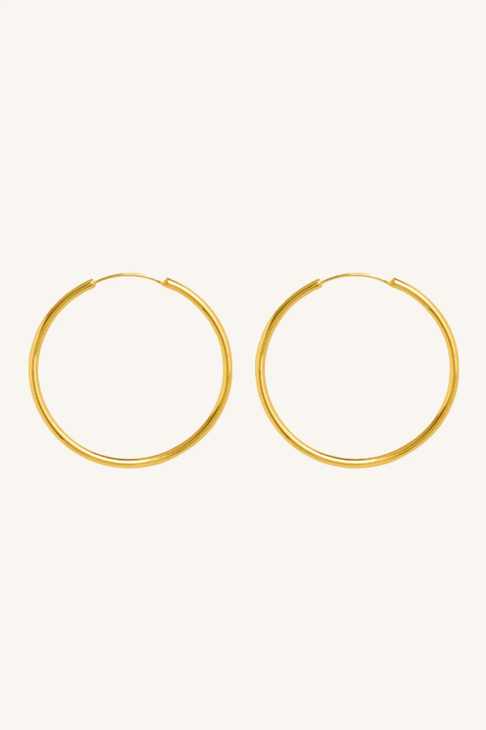 By Bar - PD Round Earring L - gold