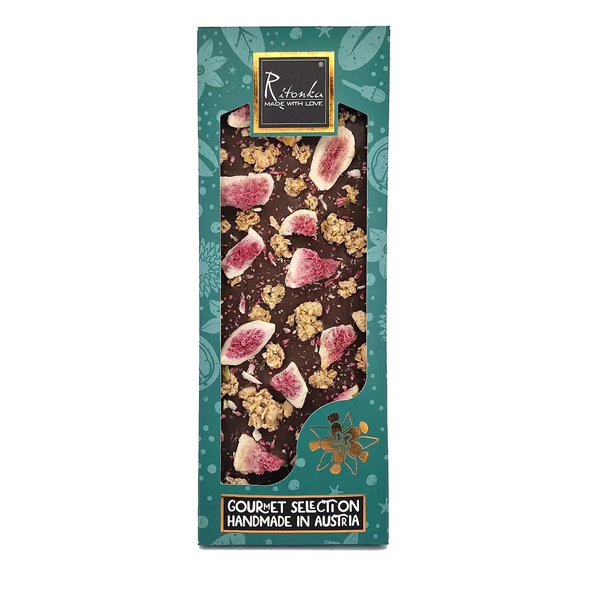 Ritonka - Gourmet Selection Milchschokolade - Feige, Knuspermüsli 130 g