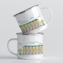 Luckycatstudio - Tasse Emaille - Schloss Sanssouci Potsdam