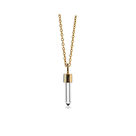 Jeberg Jewellery - Rituals Crystal Token Pendant Gold 45 cm