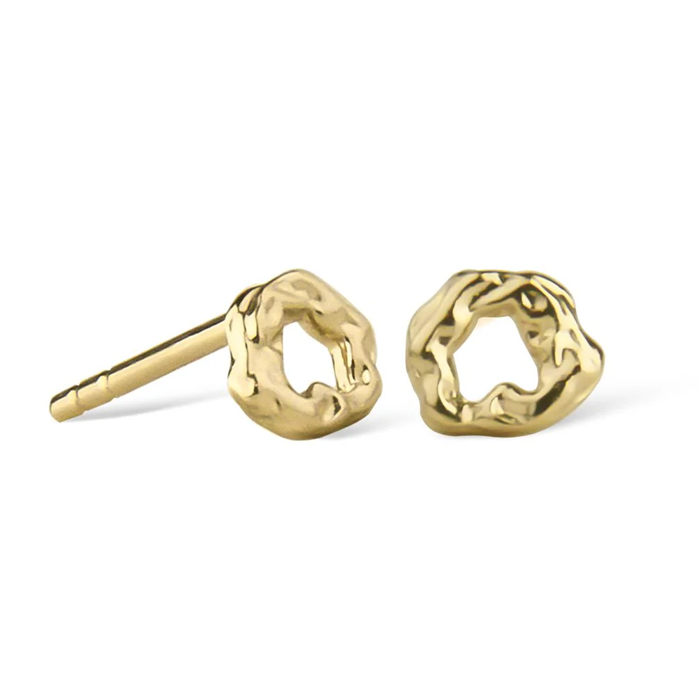 Jeberg Jewellery - Circle of Love loop stud gold